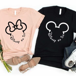 Disney On Ice Mickey and Minnie Ears T-Shirt, Disney on Ice Shirt, Matching Disney Ice Tee, Comfort Colors Disney on Ice Matching T-Shirt