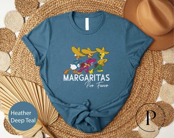 Disney Margarita Shirt,Margaritas Por Favor Sweatshirt, Margaritas Epcot Tee,The Three Caballeros Shirt,Disneyland Trip Family Outfits Shirt