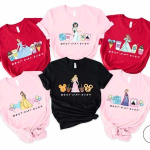 Disney Princess Best Day Ever Tee, Birthday Girl Shirt, Featuring Your Favorite Princesses, Shirt Disney Gift, Magical & Fun Sweatshirt
