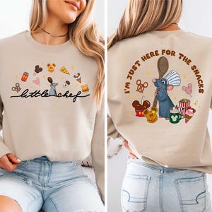 Little Chef Remy I&#39;m Here for the Snacks Shirt, Funny Ratatouille Chef Sweatshirt, Just Here For The Snack T-Shirt, Pixar Ratatouille Tee