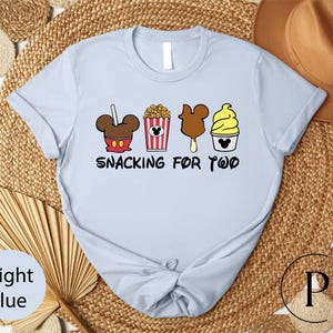 Snacking For Two Tee, Disney Shirts For Mom To Be, Pregnancy Announcement Shirt, Disney Maternity Shirt, Disney Pregnancy Announcement Tee