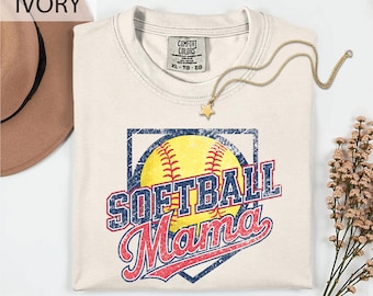 Softball Mama T-Shirt, Softball Mom Top, Game Day Softball Shirt, Cute Softball Mom Sweatshirt, Sports Mom Tee, Softball Season Gift