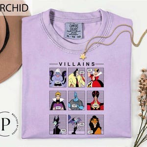 Comfort Colors ディズニーヴィランズ ハロウィーンTシャツ、Good to be Badシャツ、ディズニーヴィランズTシャツ、アースラシャツ、イービルクイーンシャツ、クルエラシャツ
