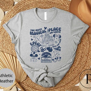 a t - shirt with the words, the most magic place on earth on it