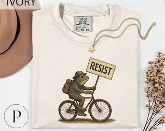 Portland Frog Resist T-Shirt, Comfort Colors Freedom Frog Shirt, Due Process Shirt, Anti Maga Shirt, Anti Trump Sweatshirt, Frog Resist Tee