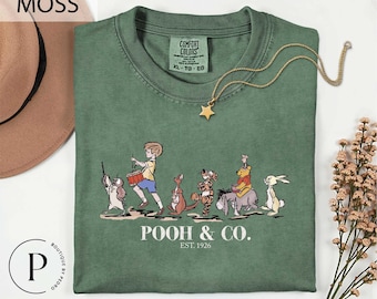 Camisetas de Winnie the Pooh y sus amigos de Comfort Colors, camisetas de Disney Pooh, camisetas de Disneyland Pooh Bear, camisetas de Pooh Bear y sus amigos, camisetas de Disney Pooh