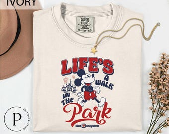 Mickey Mouse Life's A Walk In The Park Shirt, Walt Disneyworld Mickey Mouse T-Shirt, Disneyland Park Mickey Mouse Shirt, Mickey Mouse Shirt