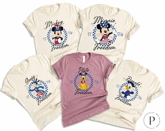Mickey and Friends 4th of July Shirt, Patriotic Disney Tee, Memorial Day Shirt, Disney 4th of July Shirt, Mickey Celebration Tee, USA Shirt