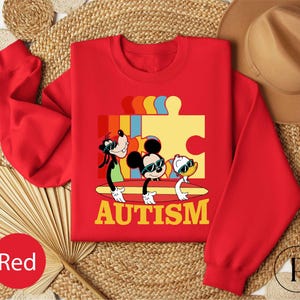 Autism Mickey And Friends Puzzle Shirt, Disney Autism Minnie Mickey T-Shirt, Autism Awareness Shirt, Disney Puzzle Tee, Puzzle Piece Shirt