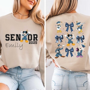 Senior 2025 Mickey Shirt, Custom Mickey Mouse Graduate T-Shirt, Mickey Graduation 2025 Sweatshirt, Senior Graduate Tee, Disney Family Grad