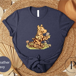 Disney Tigger with Flowers Shirt, Winnie The Pooh T-Shirt, Disney Tigger Sweatshirt, Disneyland Matching Family Tee, Magic Kingdom Sweater