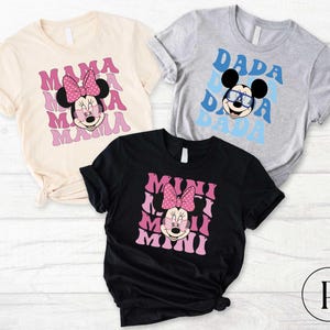 Disney Family Matching Shirt, Mama Dada Minnie Shirt, Disney Mickey and Minnie Family Sweatshirt, Disney Family Trip Matching Shirt