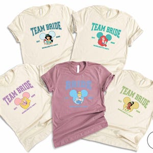 Disney Bachelorette Shirt, Princess Bride T-Shirt, Bridal Party Disneyland Tee, Disney Bride Team Shirt, Disneyworld Bachelorette Party Tee