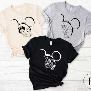ディズニープリンセス ミニー耳シャツ、ディズニーミッキー耳プリンセスエストTシャツ、ディズニーバケーショングループセーター、モアナと伝説の海 シンデレラ ラプンツェル スウェットシャツ