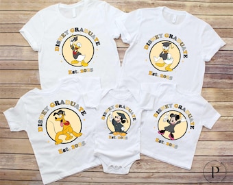 Disney Graduate Est 2026 Shirt, Mickey and Friends Graduation Tee, Disney Grad Squad T-Shirt, WDW Senior Trip Sweatshirt, Grad Class Shirt