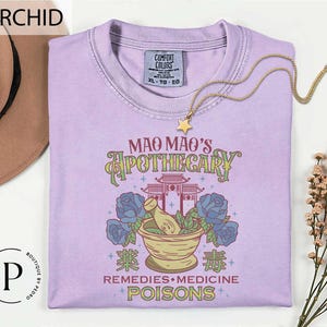 Comfort Colors Mao Maos Apotheker-Shirt, Kawaii-Giftstoff-T-Shirt, Witchy Disney-T-Shirt, Anime inspirierte Apotheker-Tagebücher T-Shirt