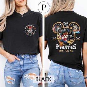 Mickey & Friends Disney Pirates T-Shirt, Yo Ho Yo Ho A Pirate&#39;s Life for Me Tee, Family Pirates of the Caribbean Shirt, Disney Cruise Tee