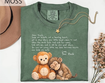 Camiseta de Punch Baby Monkey, sudadera con mono de peluche emocional, camiseta gráfica de Lonely Monkey, camiseta viral de Sad Monkey, camiseta de Punch The Monkey