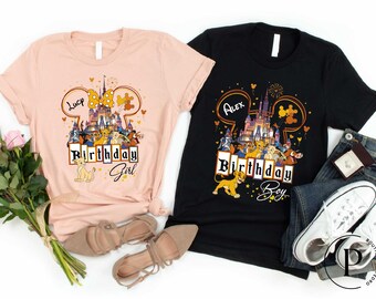 Personalized Disney Birthday Shirt, Best Birthday Ever Tee, Disney Birthday Boy Girl T-Shirt, Mickey & Friends Birthday Trip Tee