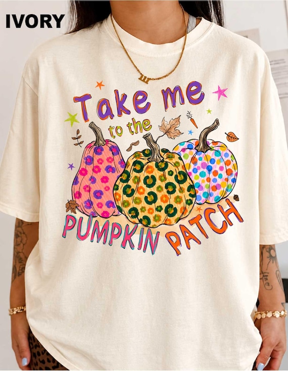 Pumpkin Patch Halloween Shirt, Preppy Halloween Shirt, Pumpkin Season, Spooky Season, Trick or Treat, Retro Fall Graphic Comfort Colors® Tee