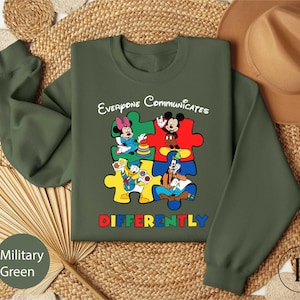 Disney Castle Awareness Squad Shirt, Mickey Minnie Autism Awareness Tee, Disneyland Family Autism Support 2025, Disney Trip Autism Month Tee