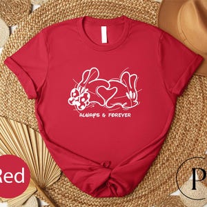 Always and Forever Mouse Hands Shirt, Mickey and Minnie Shirt, Disney Shirt, Disney Couple Tee, Disney Couple Trip Matching Tee, Minnie Tee