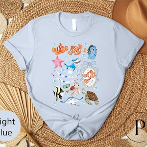 Coquette Finding Nemo T-Shirt, Disney Cute Fish Tee, Comfort Colors Finding Nemo Matching Family Shirt, Disney Finding Nemo Sweatshirt