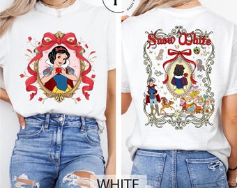 Snow White and the Seven Dwarfs Two-Sided Shirt, Disney Snow White Shirt, Princess Snow White Gift, Disney Girls Trip Tee, Princess Trip Tee