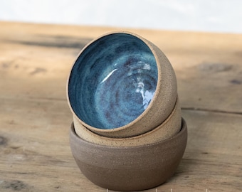 Handmade Stoneware Kitchen Prep Bowl | Snack Dish | Condiment Bowl | Salt Cellar