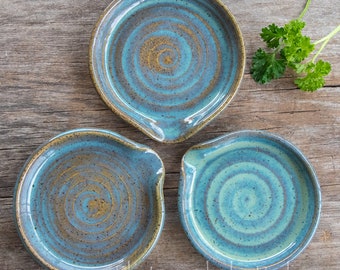 Handmade Turquoise Spoon Rest
