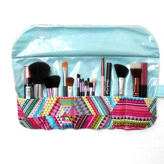 Makeup Brush Roll, Makeup Brush Holder, Travel Makeup Brush Case