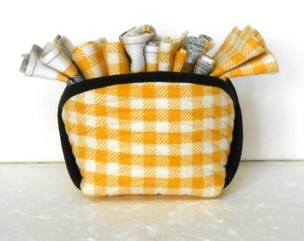 6 Reusable Cloth Paperless Towels or Napkins With Matching Basket, 10 1/4"x12", Single Ply, Hemmed Mitered Corners, 3 in Each Pattern Shown