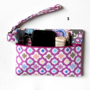 Bolsa con cremallera multicolor frontal, soporte para teléfono móvil (4 unidades a elegir), bolso de viaje con correa extraíble