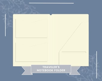 DIY Passport Size Traveler's Notebook Folder Insert SVG: Printable Pocket Template (Digital File)
