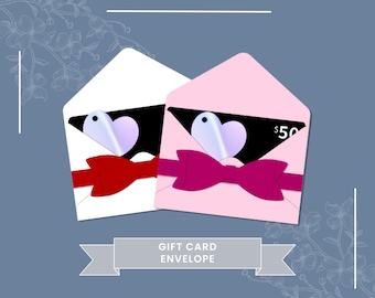 Gift Card Envelope SVG Template | DIY Printable Cut File