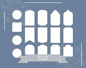 Printable Gift Tags | Mixed Style Bundle, DIY Labels (Digital Download)