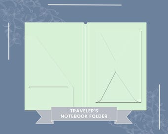 DIY Passport Size Traveler's Notebook Folder Insert SVG: Printable Pocket Template (Digital File)