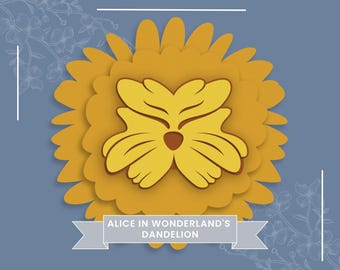 Alice in Wonderland's Dandelion SVG: Charming Designs Inspired by the Classic Tale