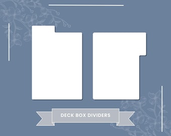 TCG Deck Box Dividers SVG | Vertical & Horizontal Card Organizer (Digital Download)