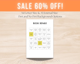 Bingo-leesuitdaging boeken: afdrukbare en digitale tracker (pdf)