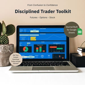 Trading Journal Spreadsheet: Stocks, Futures, Options - Google Sheets Template (Digital Download)