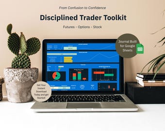 Trading Journal Spreadsheet: Stocks, Futures, Options - Google Sheets Template (Digital Download)