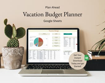 Vakantiebudgetplanner: Google Spreadsheets Expense Tracker (digitale download)