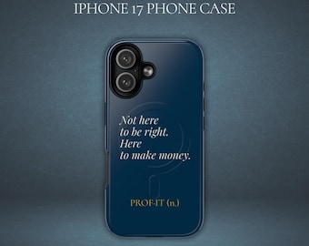 iPhone 17 Trader Case, MagSafe Investor Gift, Day Trader Accessory, Stock Market Apparel