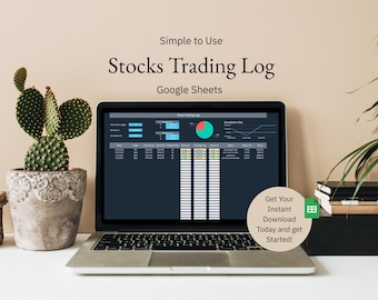 Aandelenhandellogboek: Google Spreadsheets Trader Journal (digitale download)