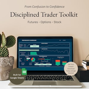 Trading Journal Spreadsheet: Stocks, Futures, Options - Google Sheets Template (Digital Download)