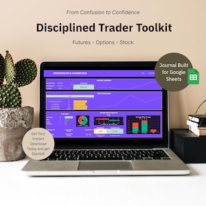 Trading Journal Spreadsheet: Stocks, Futures, Options - Google Sheets Template (Digital Download)