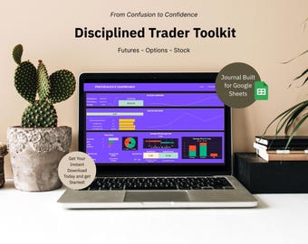 Trading Journal Spreadsheet: Stocks, Futures, Options - Google Sheets Template (Digital Download)