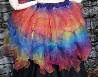 DDNJ Choose Color(s) Fairy Skirt Plus Made ANY Size Renaissance Pirate Witch Larp Cosplay Costume Halloween Dress S M L XL 2X 3X 4X 5X 6X