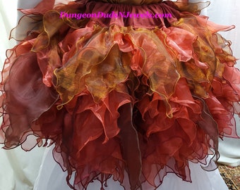 DDNJ Choose Color(s) Fairy Skirt Plus Made ANY Size Renaissance Pirate Witch Larp Cosplay Costume Halloween Dress S M L XL 2X 3X 4X 5X 6X